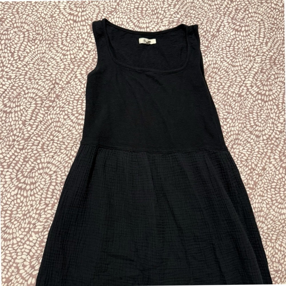 Madewell Gauze Midi Dress Sleeveless Black Size S Casual Summer - Picture 7 of 11